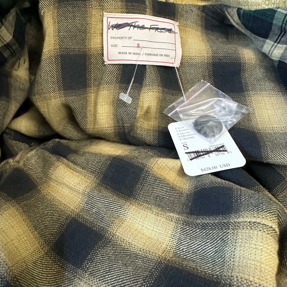 Free People Rodeo Plaid Duster Size Small - Picture 8 of 8